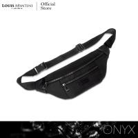 ราคา Louis Montini ONYX กระเป๋าคาดอก Belt bag กระเป๋าผ้าไนล่อนผสมหนังวัวแท้ ONX05 (17151797082)