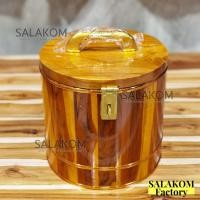 ราคา ถังไม้สัก 8 8 นิ้ว ถังเงินถังทอง ถังเก็บเงิน ถังกระปุกออมสินไม้สัก ถังทองทรงกลม ออมสิน piggy bank (8778274580)