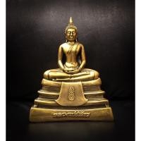 ราคา พระพุทธรูป หลวงพ่อโสธร หน้าตัก 5 นิ้ว พระพุทธโสธร สีดำปัดทองโบราณ (8342070887)