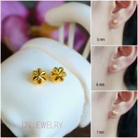 ราคา CN JEWELRY ต่างหูเม็ดมะยมทอง ต่างหู ตุ้มหู ต่างหูหุ้มทอง ต่างหูทอง (2585698481)
