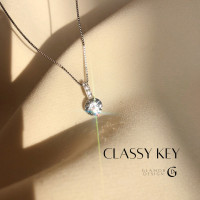 ราคา GLAMOR Classy Key สร้อยคอเงินแท้ จี้เพชร สไตล์เกาหลี สร้อยคอแฟชั่น สร้อยคอเพชรแท้ สร้อยคอเงินแท้925 สร้อยเพชร สร้อยคอเพชร cz (18478373907)