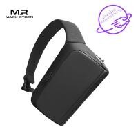 ราคา Mark Ryden กันน้ำกระเป๋าสะพายข้างกระเป๋าคาดหน้าอกผู้ชายกระเป๋าสะพายไหล่สีดำ MR8893 (7200912011)