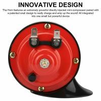 ราคา 2PCS 12V 600DB Low High Pitch Universal Electric Snail Horn Super Loud Air Horn Waterproof Car Auto Truck Electric Vehicle Horns 9x8 5cm (13771815015)