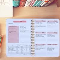 ราคา การจัดส่งที่รวดเร็ว 2023 A5 Agenda Planner Notebook Diary Weekly Planner Goal Habit Schedules Journal Notebooks For School Stationery Office (16749342639)
