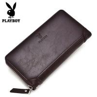 ราคา PlayBoy กระเป๋าสตางค์ผู้ชายหนังแท้กระเป๋าใส่เงินผู้ชายแบบยาวมีซิปคู่บล็อก RFID กระเป๋าใส่เหรียญปกหนังสือหนังสือเดินทางสำหรับผู้ชายที่ใส่บัตรเครดิต2022 (14585037210)