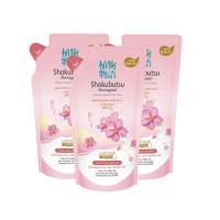 ราคา แพ็ค 3 ถุง SHOKUBUTSU ครีมอาบน้ำ โชกุบุสซึ โมโนกาตาริ สูตร BRIGHTENING SAKURA HOKKAIDO MILK 500 ml (14445075311)