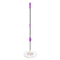 ราคา Jumper Kids modern Spin Mop ไม้ถูพื้น สำหรับถังปั่น รุ่นตัวล๊อคหมุน เหล็กหนากว่าตัวล๊อคพับ พร้อมผ้าไมโครไฟเบอร์ ใช้ได้ยาวนาน สีม่วง (9589971)