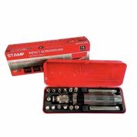 ราคา ไขควงตอกกระแทก STAMP พร้อมดอกไขควง 16 ดอก เกรดเหล็ก CRV แท้ (7408022044)