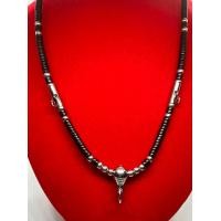 ราคา สร้อยคอ สร้อยกะลา สลับเม็ดลูกปัดชุบเงิน คล้องพระ 3 องค์ ยาว 25 นิ้ว (7552469128)