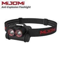 ราคา Mijomi ไฟหน้า EXH80 LED แบบคู่ไฟฉายคาดศีรษะ500ลูเมนแบบชาร์จไฟได้หลอดไฟหน้ากันระเบิดไฟหน้าป้องกันการระเบิด ExibIICT4Gb ไฟ45 ปรับได้ IP66ไฟฉายไฟฉายไฟฉายกันน้ำ EXH80ไฟทำงาน (16864728645)