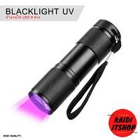 ราคา ไฟฉาย ตรวจธนบัตรปลอมแบงค์ปลอม ไฟฉายแบล๊คไลท์ ไฟฉายยูวี UV ไฟฉายแสงสีม่วงBLACK LIGHT 9LED สีดำ (12236233542)