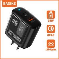 ราคา Basike หัวชาร์จเร็ว 36W หัวชาร์จ type c หัวชาร์จโทรศัพท์ fast charger adapter iphone อะแดปเตอร์ iphone หัวชาร์จไอโฟนแท้ USB PD ที่ชาร์จโทรศัพ for iPhone14 14 pro max 13 12 11 Samsung Huawei (138680418