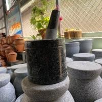 ราคา ครกหินแท้ ครกหิน ครกอ่างศิลา ทรงกระบอกขนาด 5 นิ้ว พร้อมสาก (3738258716)