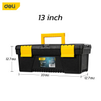 ราคา Deli กล่องเครื่องมือช่าง กล่องเครื่องมือ กล่องใส่เครื่องมือช่าง กล่องใส่เครื่องมือ เหนียว ทนทาน Tool Box (9985822980)