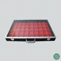 ราคา กล่องใส่พระ กล่องกำมะหยี่กล่องเก็บพระราคาถูกและดี กระจก โชว์พระได้ดี จัดเก็บตลับพระใส่กล่องพระพลาสติก เหรียญพระ มี 45 ช่อง (18608554506)