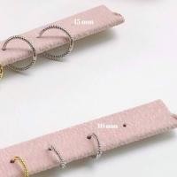ราคา earika earrings flat chain hoop ต่างหูก้านเงินแท้ มีให้เลือกสองสี สองขนาด เหมาะสำหรับคนแพ้ง่าย (9247189045)