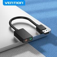 ราคา Vention อะเเดปเตอร์เสียง Sound Card USB to สายแจ็ค 3 5 มม ต่อหูฟัง ไมค์ สำหรับ Headphone Headsets Stereos PS4 Laptop Xbox USB Sound Card ซาวการ์ดเสียง (12113335232)