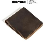 ราคา BANYANU วัวแท้กระเป๋าสตางค์หนังแท้สำหรับผู้ชายผู้ถือบัตรเครดิตเดิมออกแบบที่เรียบง่ายคลิปเงินมินิบางของขวัญกระเป๋าสตางค์100 แฮนด์เมด (17932377825)