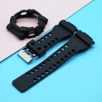 ราคา คลังสินค้าพร้อม สายคล้องนาฬิกาข้อมือซิลิโคนสีดำสำหรับ Casio G SHOCK ผู้ชาย GA 110 GA100 GA120 GA 140 GA150 GD 120 100 110 GLS 100 110 120ชุดซิลิโคนเครื่องมือต่อพ่วง (3935560704)