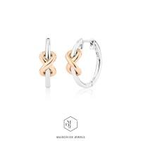 ราคา Maison de Jewels Infinite Earring ต่างหูเงิน โรสโกลด์ ต่างหูใส่ทุกวัน (7422976186)