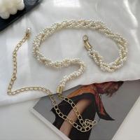 ราคา เข็มขัดโซ่ไข่มุกทอผู้หญิงเข็มขัดสีทองโลหะเรียบง่ายสไตล์เกาหลีสายโซ่เสื้อกันหนาวเข็มขัดโซ่ตกแต่ง (11475120320)