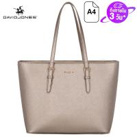 ราคา David Jones Paris กระเป๋าสะพายสำหรับผู้หญิงกระเป๋าหนังพียูสะพายข้างขนาดใหญ่ (19240651372)