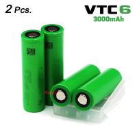 ราคา 2 ก้อน ถ่านชาร์จ 18650 VTC6 3 7v 3000mAh 30A (2753650570)