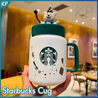 ราคา Starbuck ถ้วยแก้วเซรามิคพร้อมฝาครอบ Mason S Magic Bear ถ้วยซิลิโคนฝาปิดถ้วยกาแฟสำนักงานถ้วยนม435Ml Creative Gift Box (16099671001)