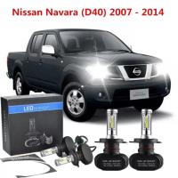 ราคา Nissan Navara D40 2007 2014ไฟหน้ารถ H4ไฟ LED ไฟหน้ารถยนต์โคมไฟแสงสีขาว6000K (14815649663)