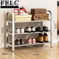 ราคา FELC ชั้นวางรองเท้า ที่วางรองเท้า ชั้นเก็บรองเท้า ชั้นรองเท้า อเนกประสงค์ ชั้นวางสแตนเลส 345ชั้น ชั้งวางของกันสนิม ชั้นวางของอเนกประสงค์ ชั้นวางรองเท้าสแตนเลส ชั้นสแตนเลส (14352512563)