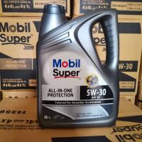 ราคา น้ำมันเครื่องเบนซิน Mobil Super 3000 5W 30 ขนาด 4 ลิตร (17782028245)