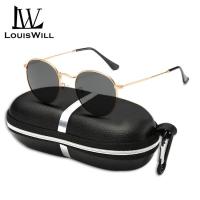 ราคา LouisWillผู้ชายแว่นตากันแดด ผช คลาสสิกแว่นตาแฟชั่นUV400แว่นตากันแดดPolarized Retroกรอบโลหะเลนส์ทรงกลมแว่นตากันแดด แว่นกันแดดชาย แว่นตาผู้ชาย (4861616034)