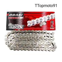 ราคา โซ่เลส OSAKI 420 โซ่มอเตอร์ไซค์ โซ่เงิน เลส (8988922009)