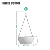 ราคา Plants Center พร้อมส่ง T032กระถางแขวนลายหินแกรนิต 2023 กระถางพลาสติก ลายหินแกรนิต ส่งจากไทยรวดเร็วทันใจค่ะ (17262683699)