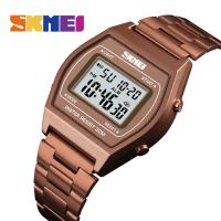 ราคา SKMEI ใหม่ผู้หญิงนาฬิกาแฟชั่นนับถอยหลังกันน้ำนาฬิกาสแตนเลสแฟชั่นนาฬิกาข้อมือดิจิตอลนาฬิกาผู้หญิง 1328 (2359500123)