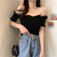 ราคา พร้อมส่ง เสื้อปาดไหล่ เสื้อเปิดไหล่ สม็อกไขว้หน้า งานสวยผ้า ใส่นุ่มสบายไม่คัน เสื้อไหมพรมปาดไหล่ (16327711734)