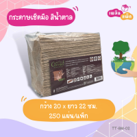 ราคา กระดาษเช็ดมือ ทิชชู่สีน้ำตาล Correct 250 แผ่น ผลิตจากกระดาษรีไซเคิล 100 ไม่ฟอกขาวแน่นอน (16482487923)