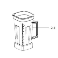 ราคา Sharp อะไหล่ โถปั่นน้ำ โถปั่น เครื่องปั่น รุ่น EMC 15 EMC 21 ของแท้ (16395148850)