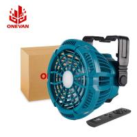 ราคา ONEVAN 3 Gears Timing Adjustment Outing Camping Fan With LED Light Tools 110 Adjustable Angle Outdoor Work Fan Portable Battery Powered Fan With USB Charging PlugFor Makita 18V Battery (15090897825)