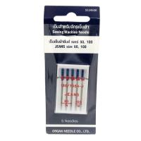 ราคา ORGAN NEEDLES เข็มเย็บผ้ายีนส์ เข็มเย็บผ้า เบอร์ 90 14 และ 100 16 เข็มจักรเบอร์ 90 100 ใช้เย็บผ้ายีนส์เนื้อหนาปานกลาง ถึงหนามาก (387106111)