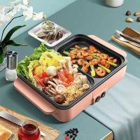 ราคา Super SHOP LEDหม้อไฟฟ้า2in1 ปิ้ง ย่าง ผัด ต้ม หม้อสุกี้ไฟฟ้า กะทะปิ้งย่าง เตาปิ้งย่าง เตาไฟฟ้า หม้อสุกี้บาร์บีคิว เตาย่างบาบีคิว กระทะสุกี้ หม้อไฟฟ้า (9848952933)