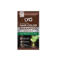ราคา Lyo Hair Color Shampoo ไลโอ แฮร์ คัลเลอร์ แชมพู ดำ น้ำตาลเข้ม น้ำตาลทอง 1 ซอง 30 มล แชมพูปิดผมขาว (15947583865)