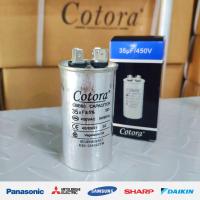 ราคา 35uF CBB65 คาปาซิเตอร์ แอร์ Cotora 450VAC 50 60Hz แคปรันแอร์ คาปาซิเตอร์แอร์ Cap Run อะไหล่แอร์ คาปาซิเตอร์ รันคอมแอร์ รันแอร์ แคปรัน (17318516239)