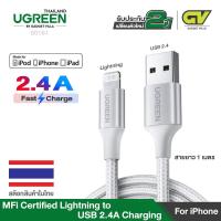 ราคา UGREEN MFI Charging Cable for iPhone Lightning Cable รุ่น 60158 60161 ยาว 1 2M สายชาร์จ iPhone 11 Pro Xs Max XR 8 Plus 7 Plus 6 Plus 5s 5 iPad Fast Chargi (1098872214)