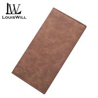 ราคา LouisWill Men Long Wallet PU Leather Slim Wallet Long Clutch Leather Wallet Long Business Male Wallet Coin Purse Men Purse Pouch With Card Holder For Men (4997860918)