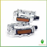 ราคา Gw บันไดจักรยานอลูมิเนียม อุปกรณ์จักรยาน มี 2 สี สีเงิน และ สีดำ Bicycle pedals (12649207027)