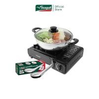 ราคา ส่งฟรี Seagull ชุดหม้อชาบู ฝาแก้ว 26 ซม พร้อมเตาแก๊สปิกนิก และช้อนจีนจัมโบ้ (3213034291)