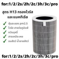 ราคา มี RFID สีเทา ของแท้ สำหรับ แผ่นกรอง ไส้กรอง xiaomi รุ่น 1 2 2S 2H 2C 3H 3C pro filter air purifier ไส้กรองเครื่องฟอกอากาศ แผ่นกรองอากาศ hepa carbon กันฝุ่น PM 2 5 แบคทีเรีย สินค้า OEM กรอง (175799083