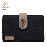 ราคา กระเป๋าสตางค์ผู้หญิงกระเป๋าสตางค์ใส่นามบัตรปานกลางกระเป๋าถือวินเทจเรียบ (17396651353)