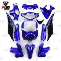 ราคา PUGParts ชุดสีwave 110 i เก่า ชุด13ชิ้น สีน้ำเงินแก้วท้ายดำ ชุดสีเวฟ110i wave110i เก่า ปี2009 2010 NCA (17397402199)